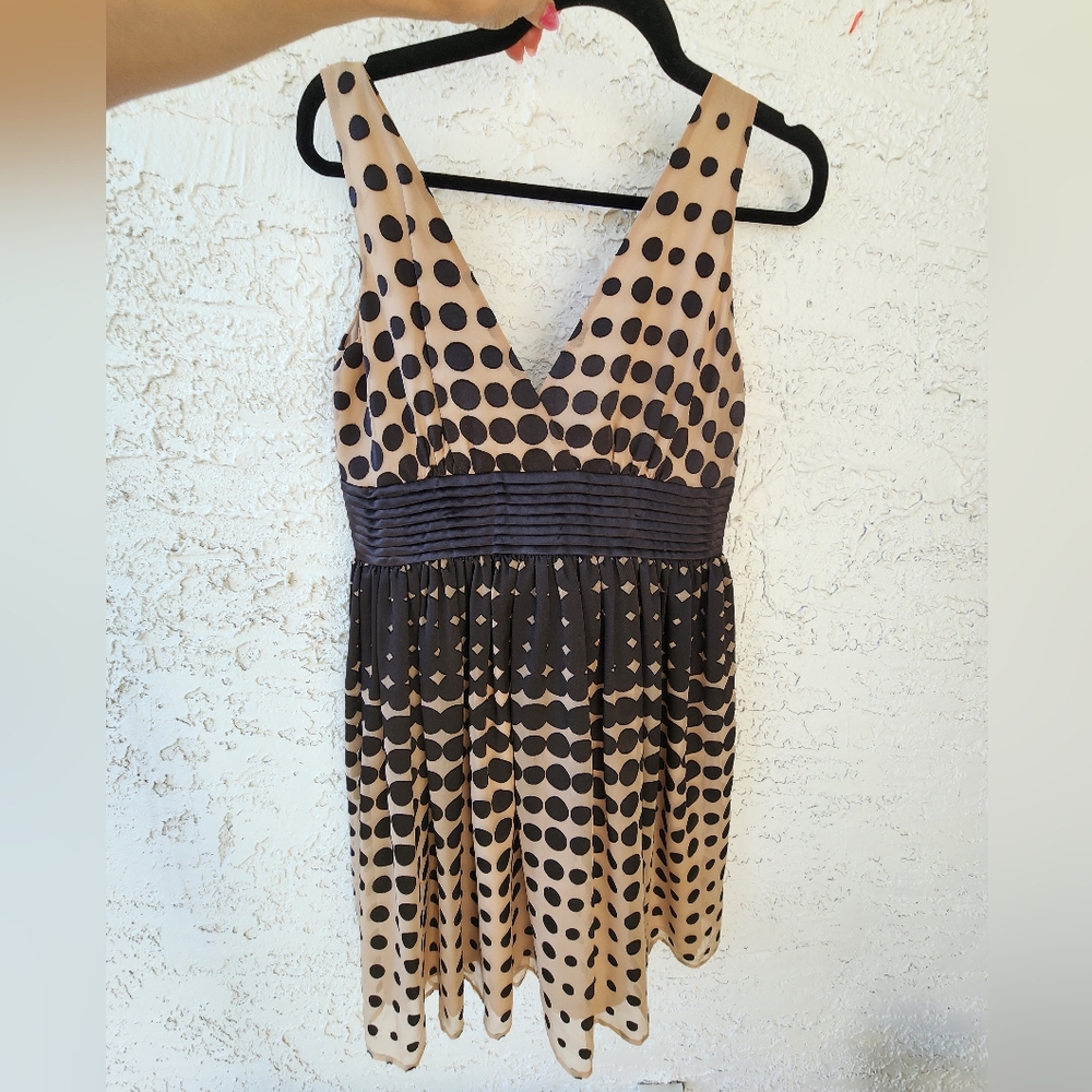 Burlapp For Anthropologie Polka Dot Sleeveless Dress Formal
